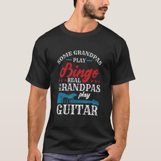 Sommige Grandpas Play Bingo Real Grandpas Play Gui T-shirt (Voorkant)