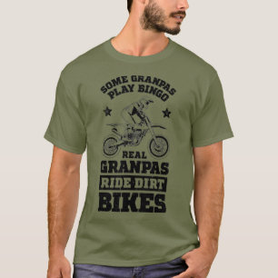 Sommige Grandpas spelen Bingo Real Grandpas Ride D T-shirt