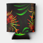 Sommige grasbladeren, brandkleuren in "bloempitten blikjeskoeler (Voorkant)