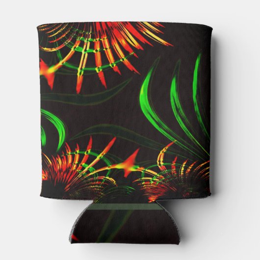 Sommige grasbladeren, brandkleuren in "bloempitten blikjeskoeler (Achterkant)