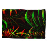 Sommige grasbladeren, brandkleuren in "bloempitten kussensloop (Achterkant-Links)