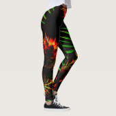 Sommige grasbladeren en bloempitten leggings (Rechts)