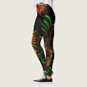 Sommige grasbladeren en bloempitten leggings (Links)