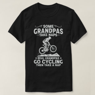 Sommige grootpasen nemen Naps Real Grandpas Go Cyc T-shirt