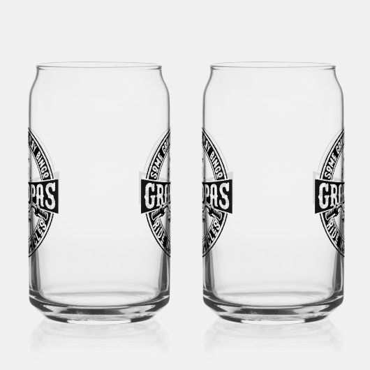 Sommige grootvaders spelen bingo Echte grootvaders Blikvorm Glas (Rechts)
