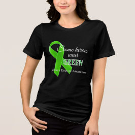 Sommige helden dragen groen – Nierziekte bewustzij Tri-Blend Shirt