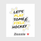 sommige hockey spelen sticker (Vel)