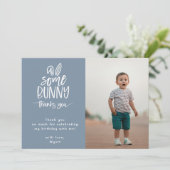 Sommige Konijn Foto Bedankkaart (Staand voorkant)