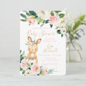 Sommige konijn houdt van je Baby shower uitnodigin Kaart (Staand voorkant)