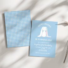Sommige konijn is één blauwe eerste verjaardagsuit