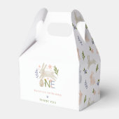 Sommige konijn is een meisje 1e verjaardag dank je bedankdoosjes (Voorkant Zijde)