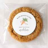 Sommige konijn is een moderne eenvoudige 1e verjaa ronde sticker