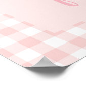 Sommige konijn is een roze eerste verjaardag poster (Hoek)