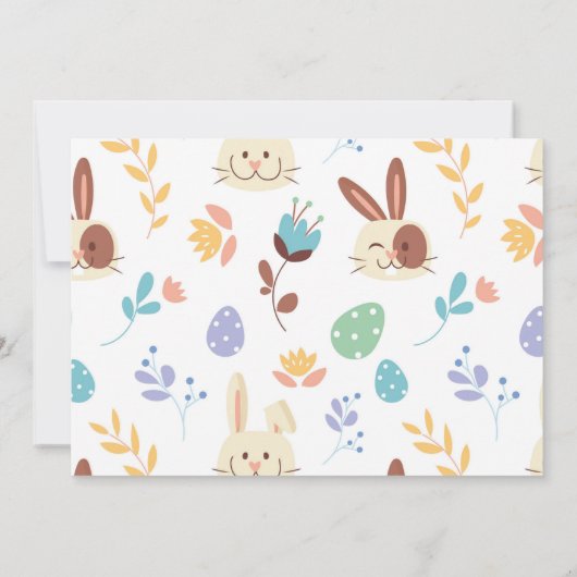 Sommige konijn Pasen 1e feestdag Verjaardag Foto u Kaart (Achterkant)