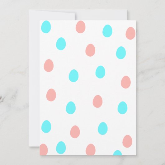 Sommige konijn speciale geslacht onthullen partij kaart (Achterkant)