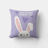 Sommige konijnen houden van je Cute Hearts Valenti Kussen (Voorkant)