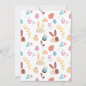 Sommige konijntje Pasen 1e feestdag Verjaardag Roz Kaart (Achterkant)