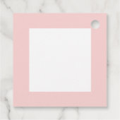 Sommige konijntje schattig roze kinderen verjaarda bedankjes labels (Achterkant)