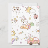 Sommige konijntjes hebben een feestje Pasen Verjaa Kaart (Achterkant)