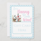 Sommige konijntjes hebben een wijnkaart nodig feestdagenkaart (Voorkant)