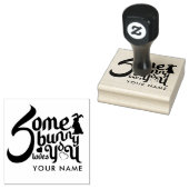 Sommige konijntjes houden van je Schattigee woords Rubberstempel (Gestempeld)