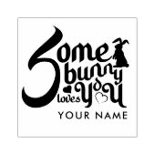 Sommige konijntjes houden van je Schattigee woords Rubberstempel (Afrduk)