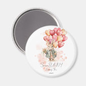 Sommige konijntjes houden van je Valentijnse  rode Magneet (Voorkant / Achterkant)