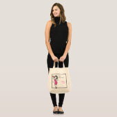 Sommige kruidenierswaren... voornamelijk wijnwijno tote bag (Voorkant (model))