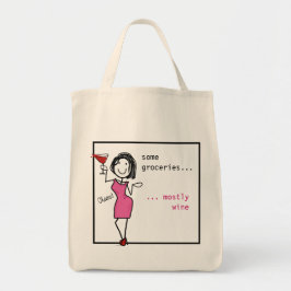 Sommige kruidenierswaren... voornamelijk wijnwijno tote bag