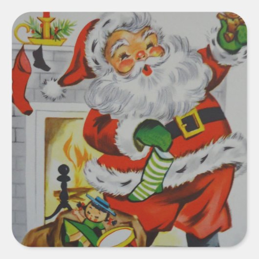Sommige lieve kerst vierkante sticker (Voorkant)