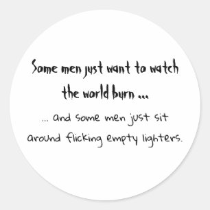 Sommige Mannen rond de sticker