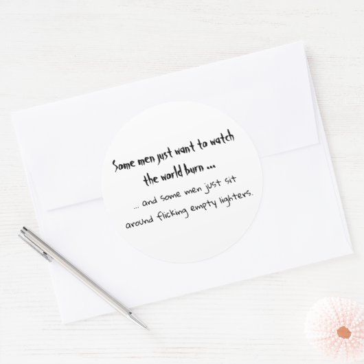 Sommige Mannen rond de sticker (Envelop)