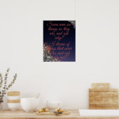 Sommige mannen zien dingen als houten wandkunst poster (Keuken)