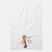 "Sommige Mannen zijn een recept voor rampen!" Kitc Theedoek (Verticaal)