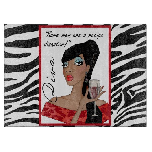 "Sommige Mannen zijn een recept voor rampen!" Snijplank (Voorkant)