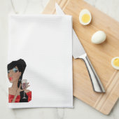 "Sommige Mannen zijn een recept voor rampen!" Theedoek (Quarter Fold)