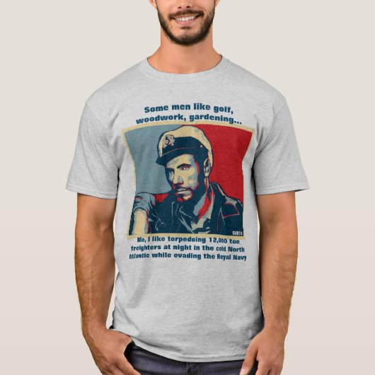 Sommige mannen zoals golf... Ik hou van torpedosch T-shirt (Voorkant)