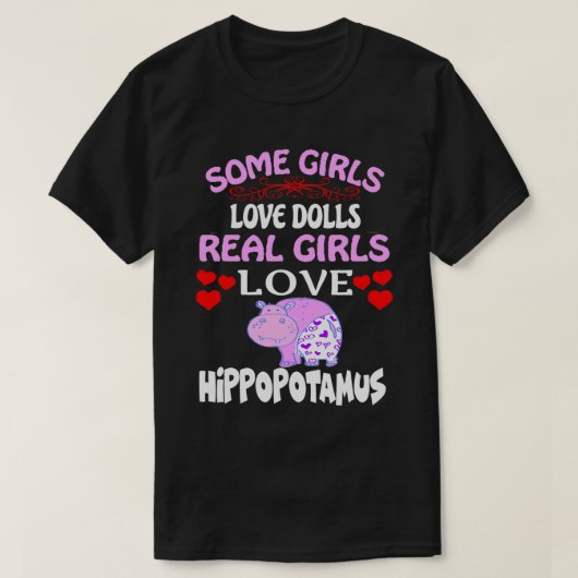 Sommige meisjes houden van poppen meisjes houden v t-shirt (Design voorkant)