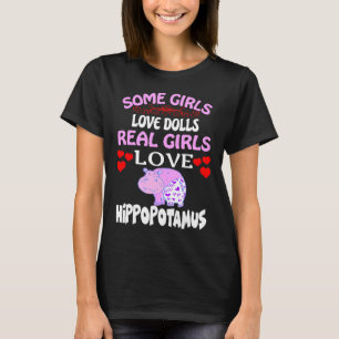 Sommige meisjes houden van poppen meisjes houden v t-shirt