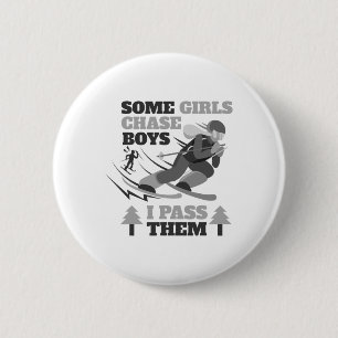 Sommige Meisjes Jagen op Jongens I P Zij Grappige  Ronde Button 5,7 Cm