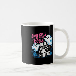 Sommige meisjes spelen met dolls echte meisjes die koffiemok