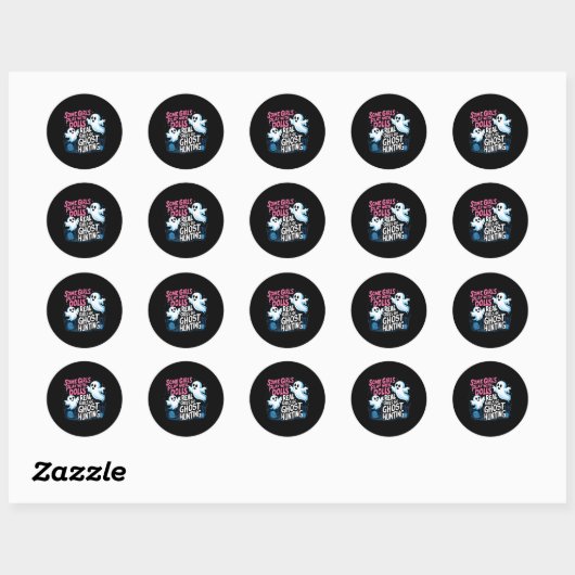 Sommige meisjes spelen met dolls echte meisjes die ronde sticker (Vel)