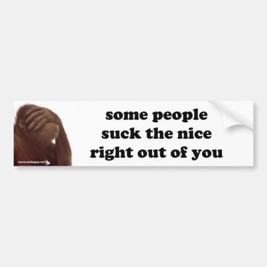 sommige mensen bumpersticker (Voorkant)