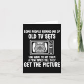 Sommige mensen doen me denken aan oude tv-toestell kaart (Voorkant)