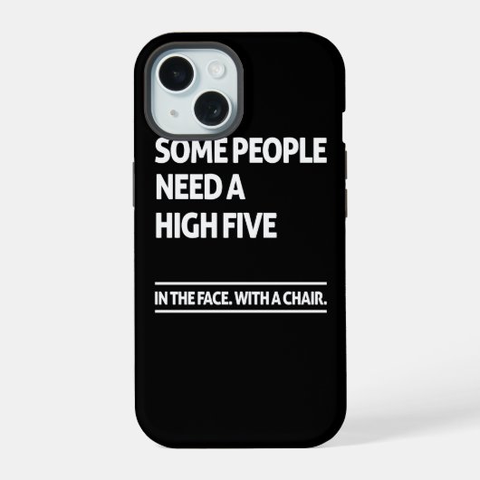 Sommige mensen hebben een high five nodig iPhone 15 case (Achterkant)