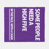 Sommige mensen hebben een hoge vijf nodig fleece deken (Voorkant (Horizontaal))