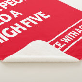 Sommige mensen hebben een hoge vijf nodig sherpa deken (3/4)