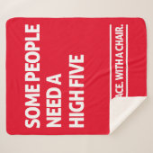 Sommige mensen hebben een hoge vijf nodig sherpa deken (Voorkant (horizontaal))