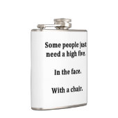 Sommige mensen hebben gewoon een hoge vijf nodig heupfles (Rechts)