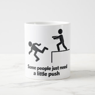 Sommige Mensen Hebben Gewoon Een Kleine Duwtje Nod Grote Koffiekop